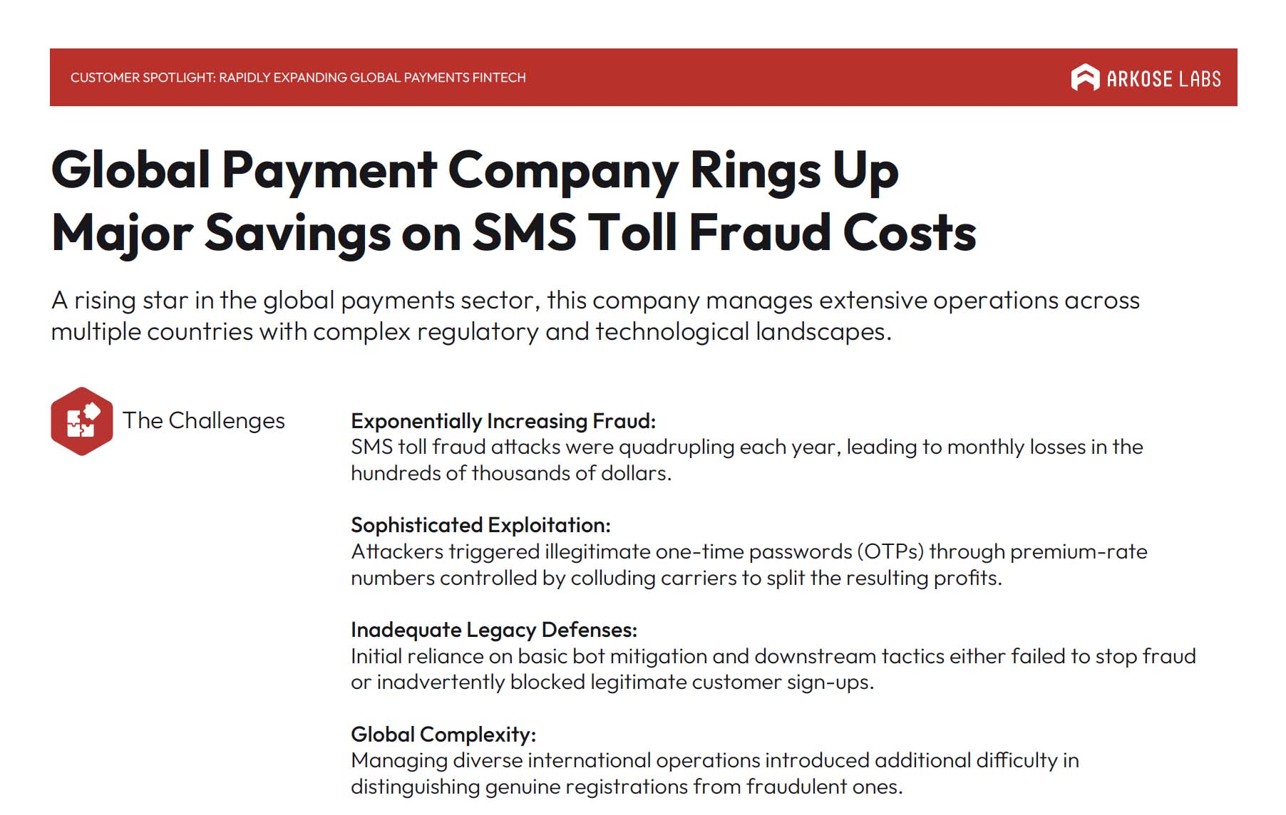 global payment company sms toll fraud case study image