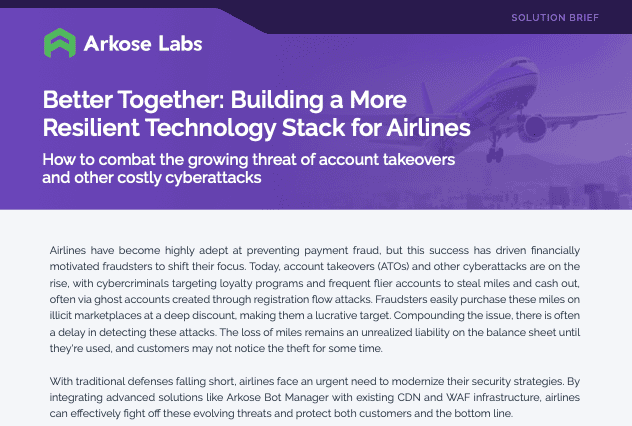 Airlines and Better Together Story - Industry Brief
