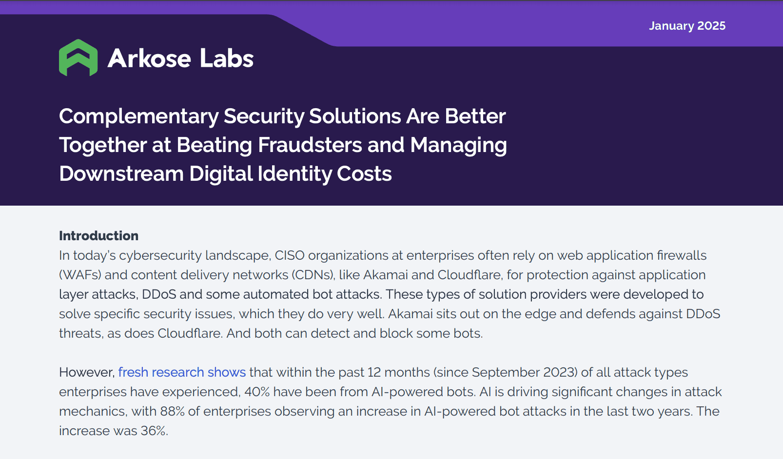 Better Together: Arkose Labs, CDNs & WAFs