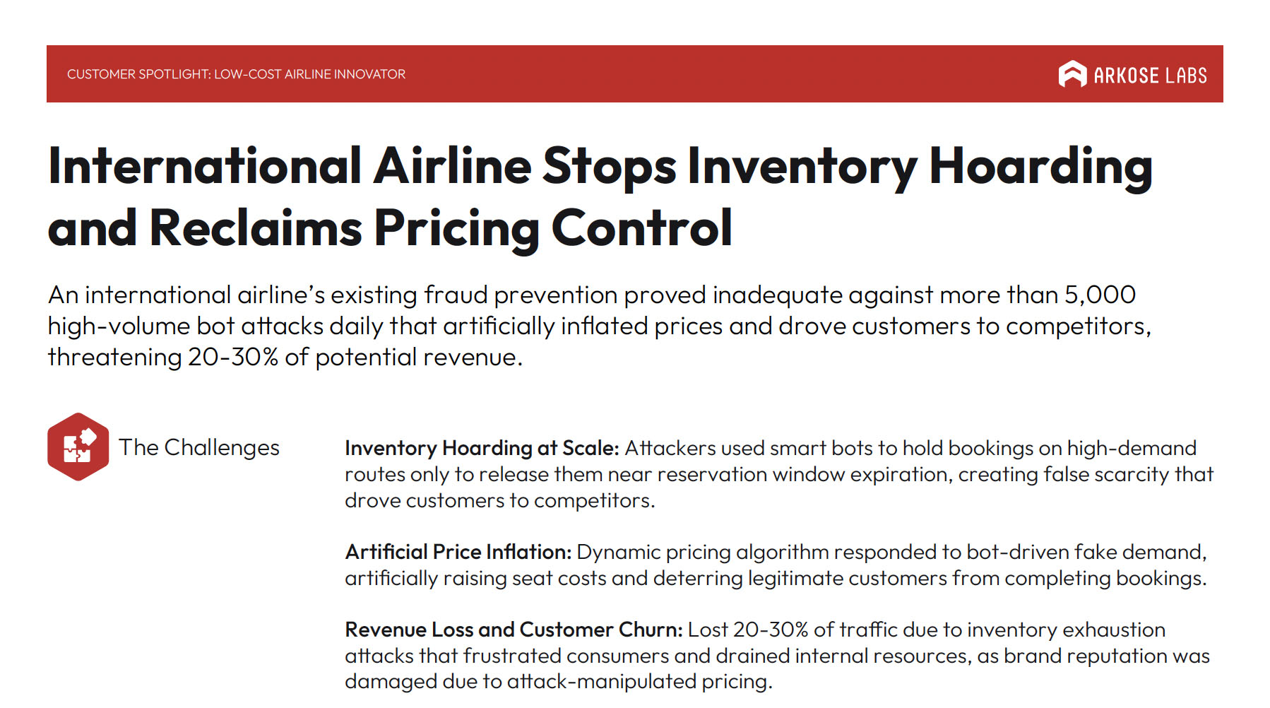 international airline stops inventory hoarding case study image