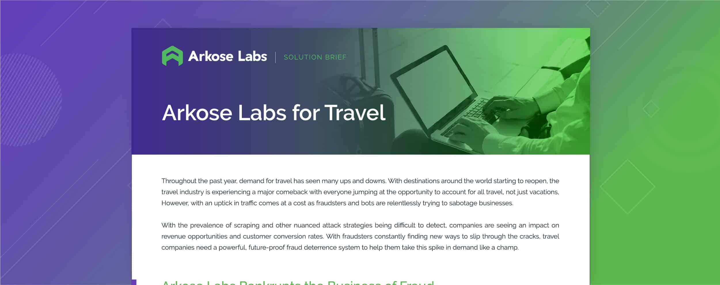 Arkose Labs for Travel