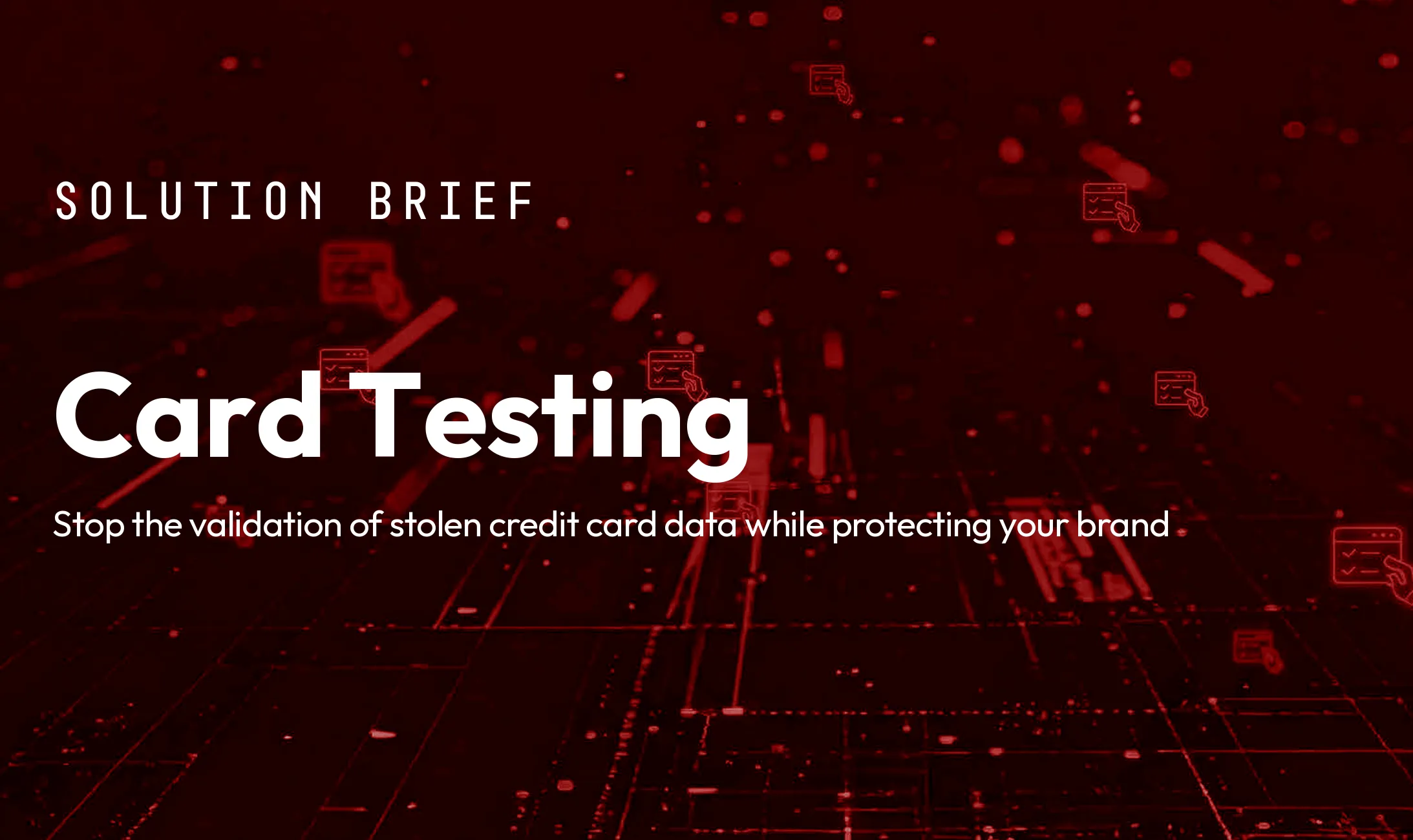 Card Testing Solution Brief cover