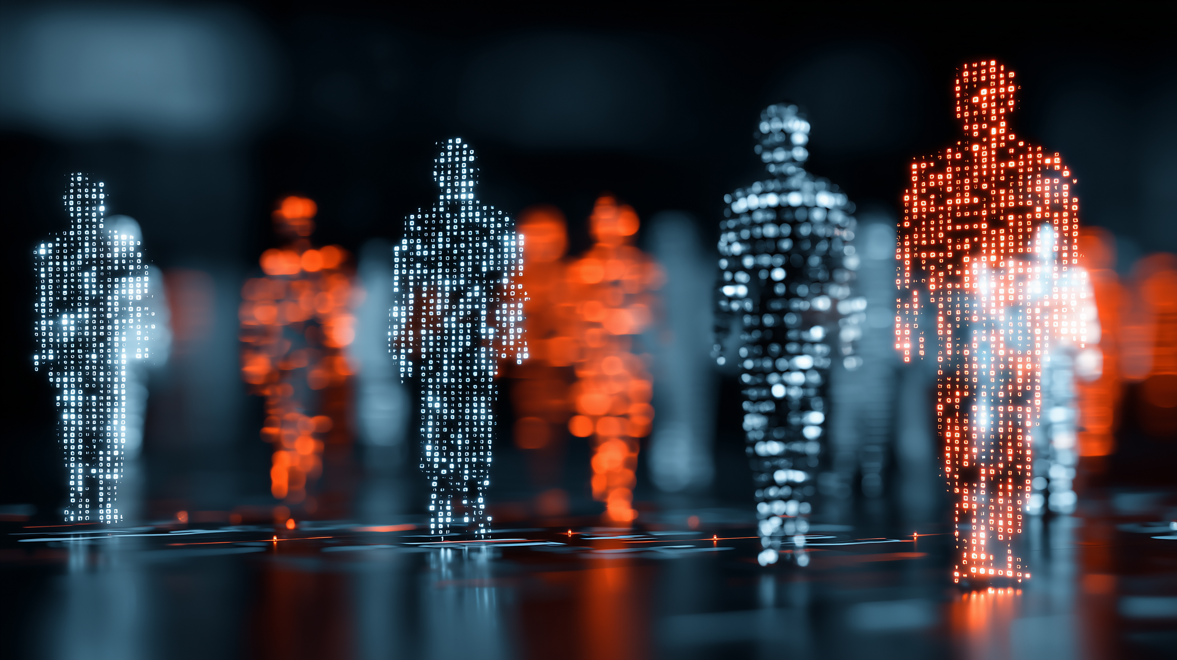 Abstract illustration of AI agents navigating digital networks, representing autonomous browsing activity across the web.