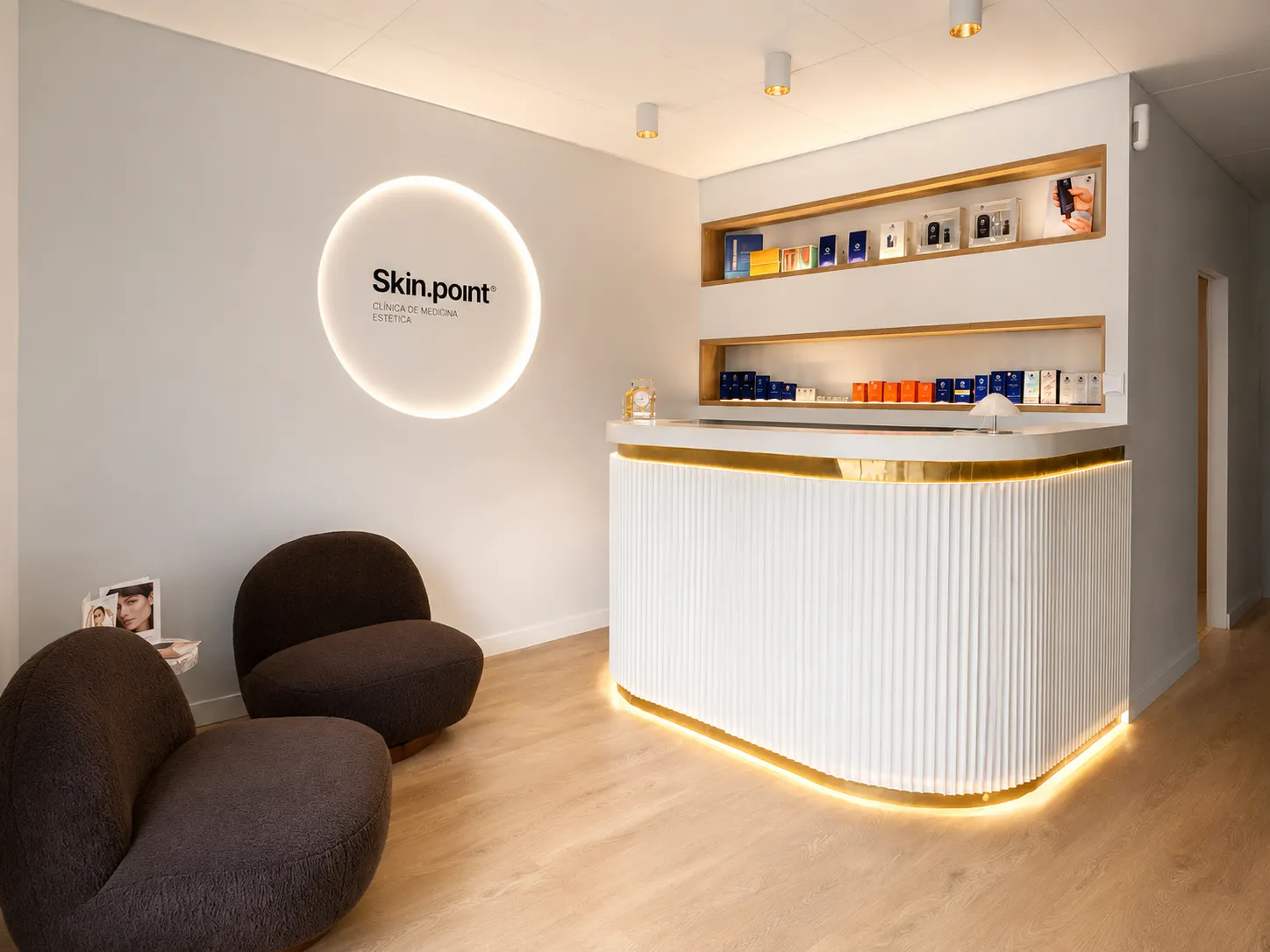 Recepción de Clínica Skin.point® en Poblenou, Barcelona