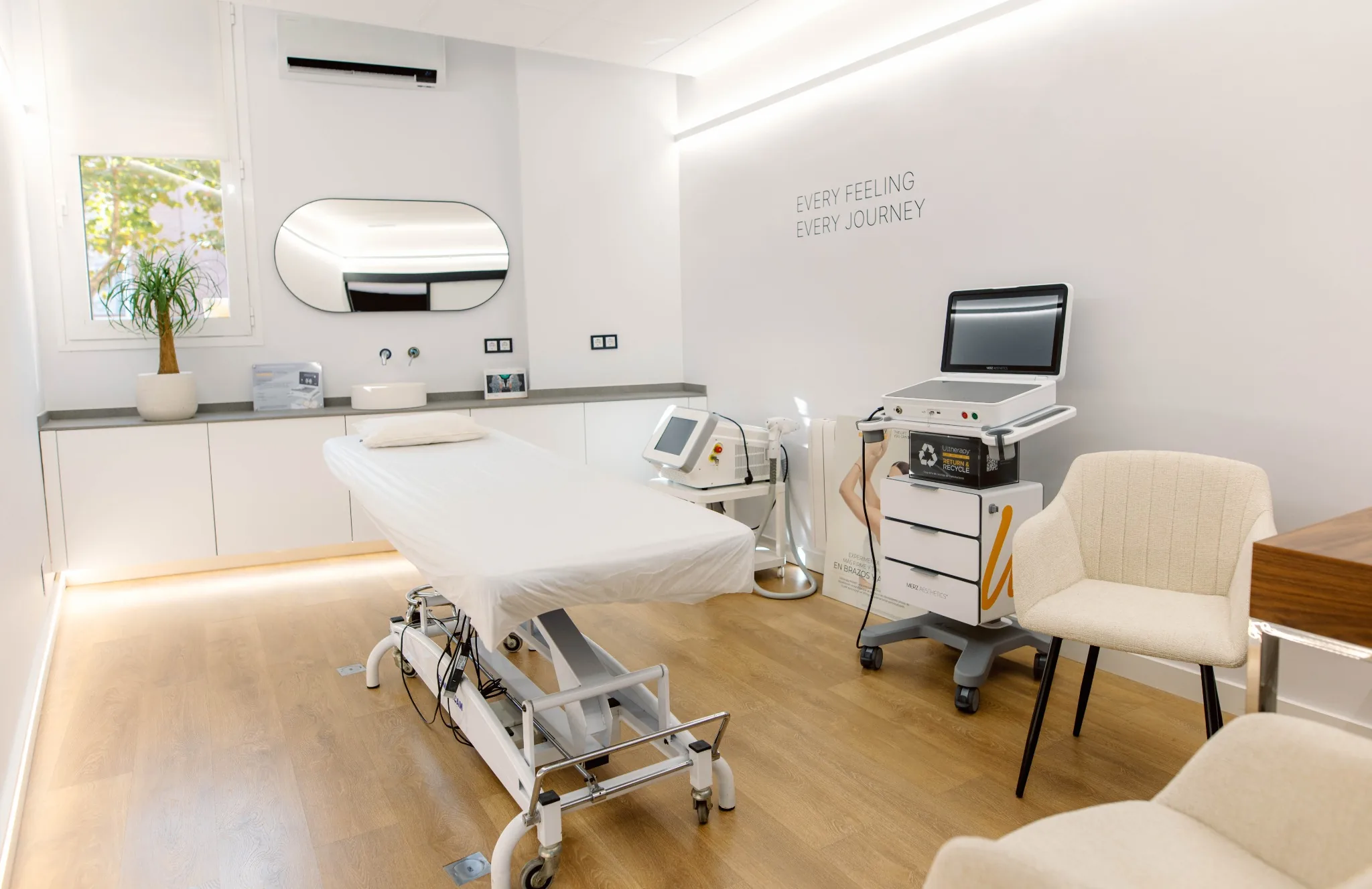 Sala y equipo Ultherapy en Clínica Skin.point®