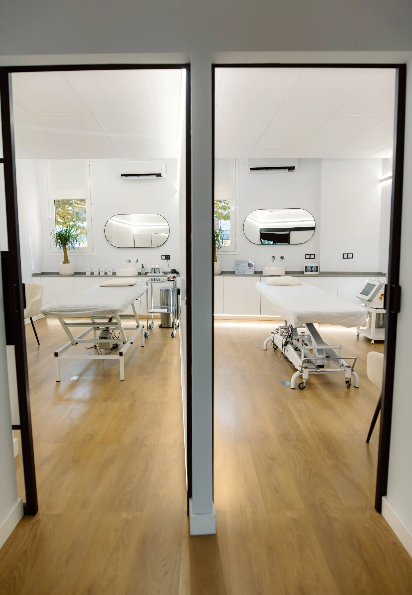 Acceso a las salas de tratamiento de Clínica Skin.point®