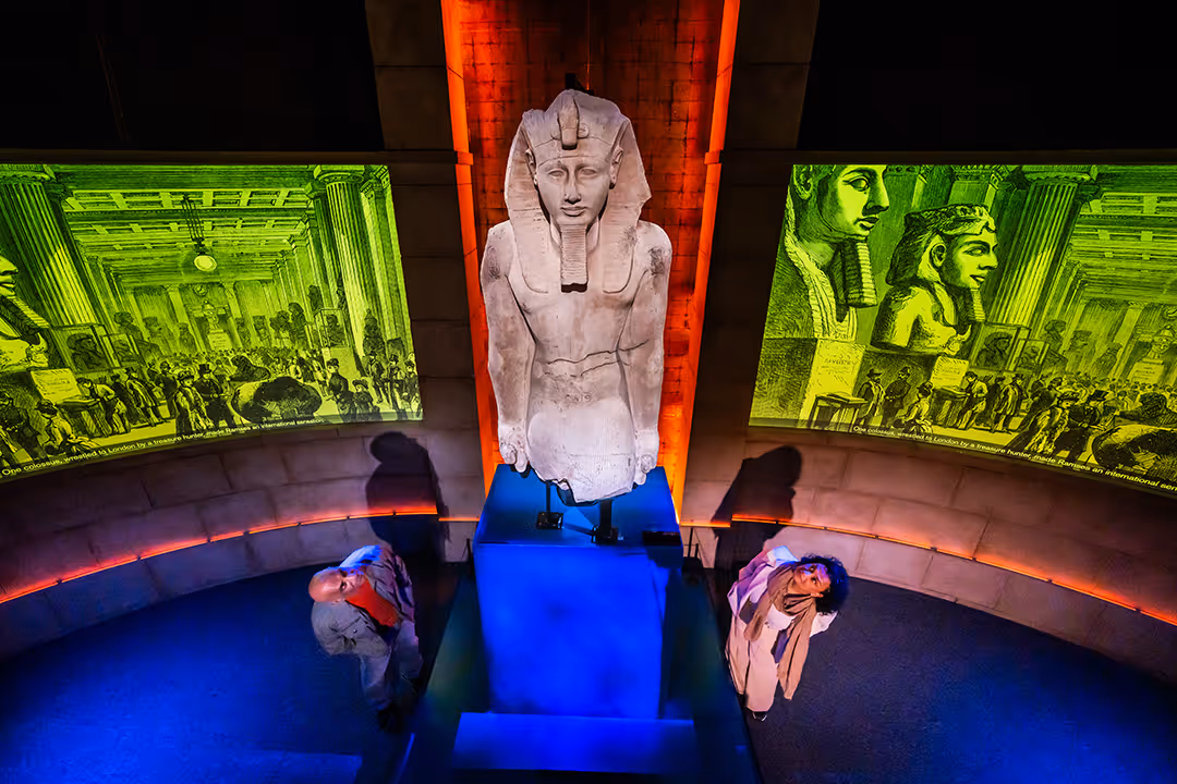 Colossus statue in the Ramses Exhibition