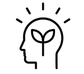 Confidence and mindset icon.
