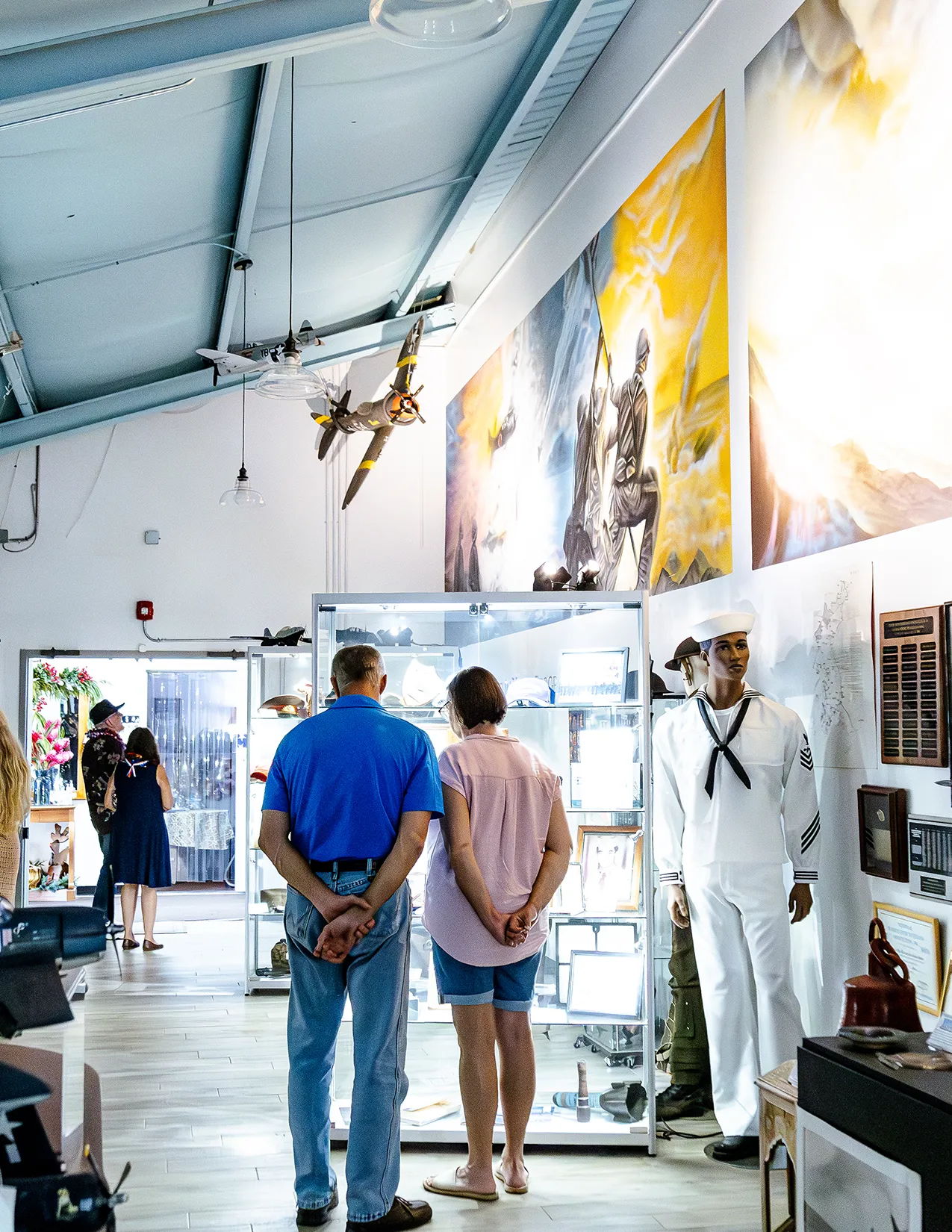 Kauaʻi Veterans Museum murals in Līhuʻe