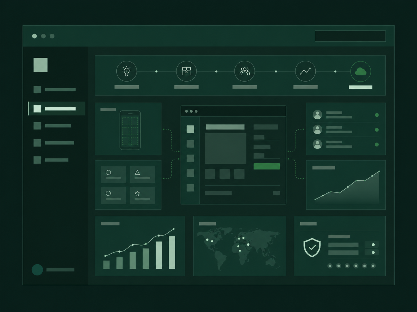 Interface d'un logiciel métier conçu par Stratos