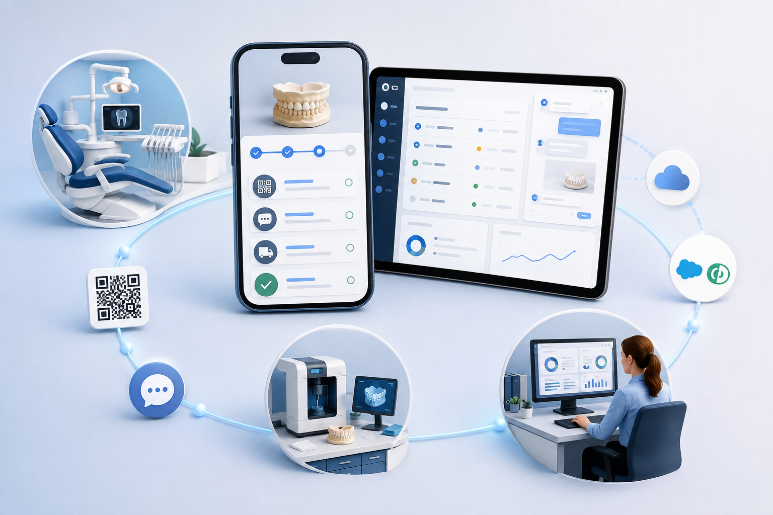 Application mobile Chronos Dental développée avec Stratos