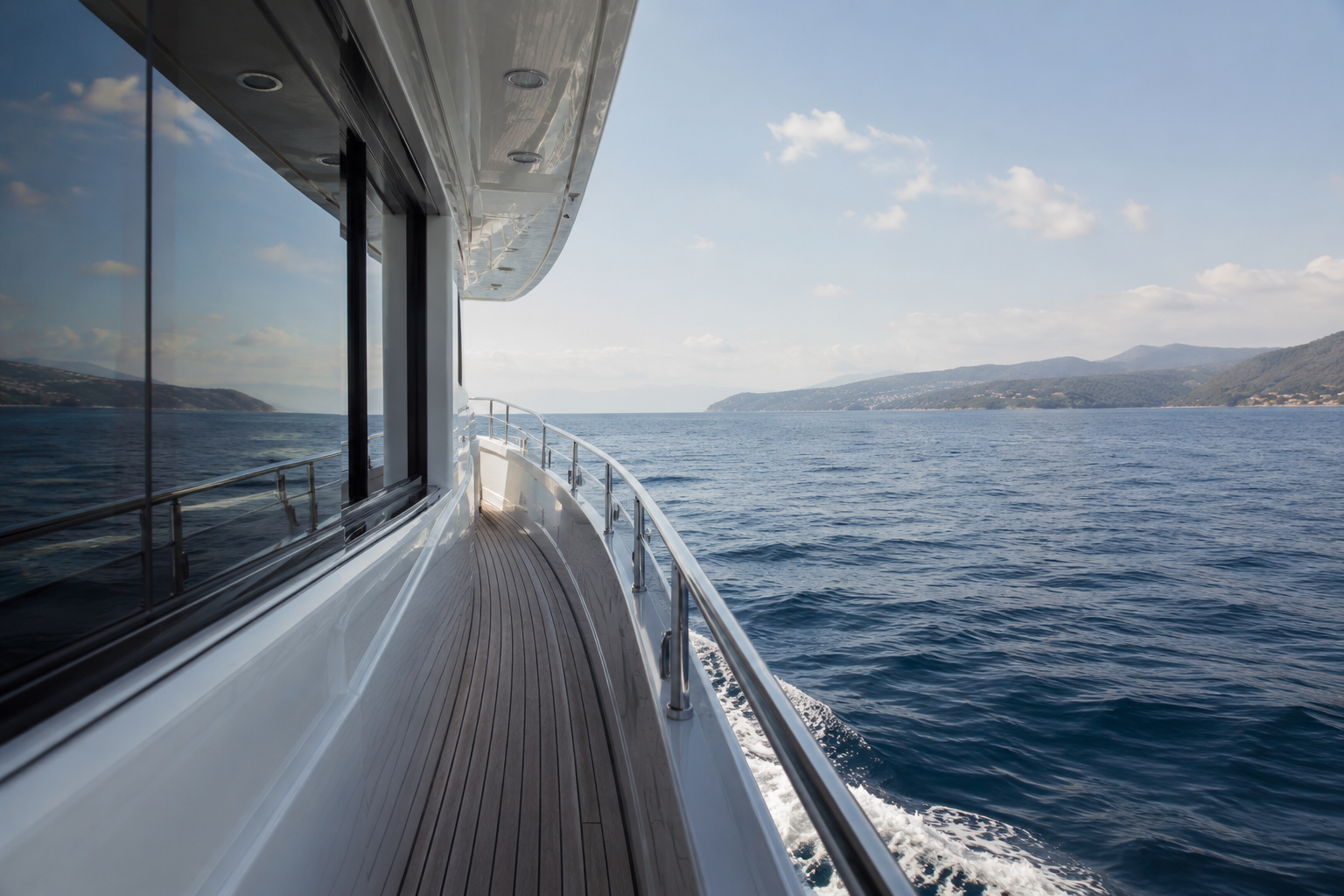 Yacht detail after visible improvement, illustrating why buyers should ask what actually changed during a refit.