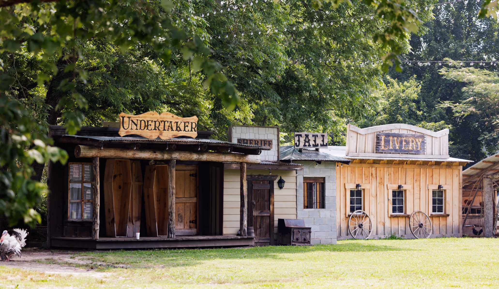 Western Frontier Town movie set storefronts