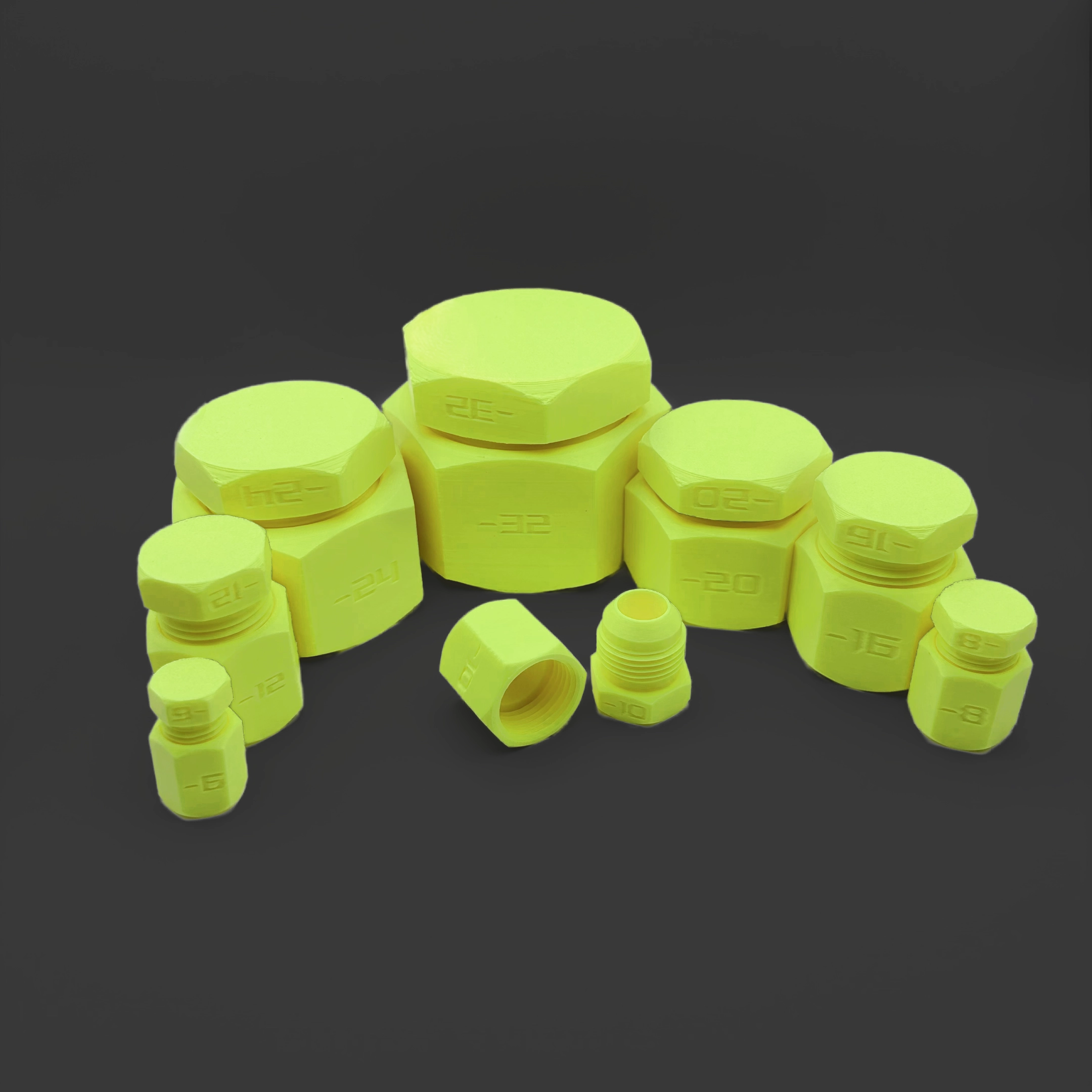 An assortment of JIC Plugs & Caps