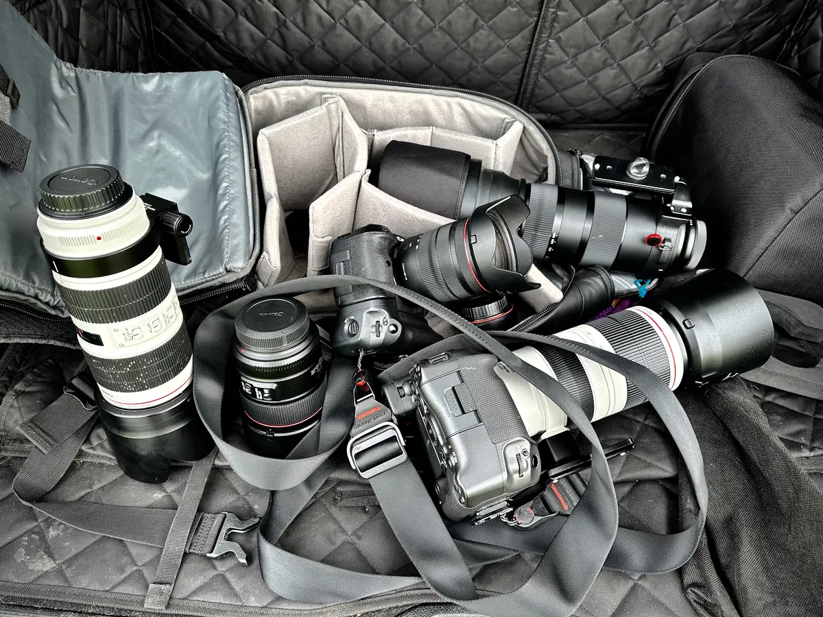Our professional field kit ready for action