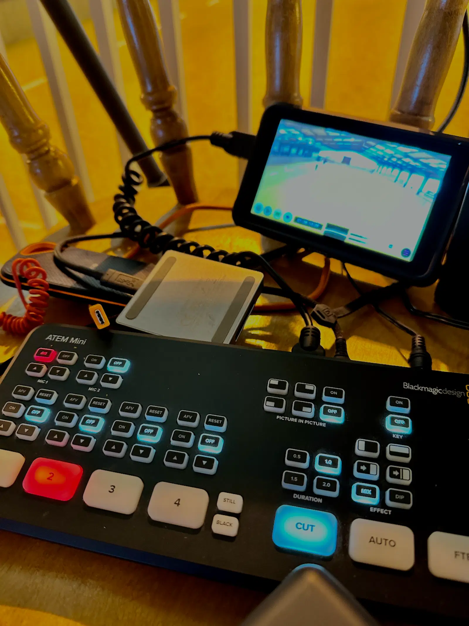 Blackmagic Design ATEM Mini video switcher used for live event production