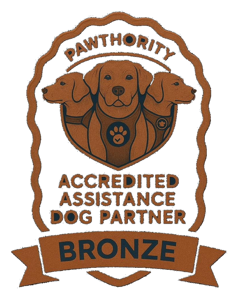 Pawthority Bronze Tier Accredited Assistance Dog Partner Badge