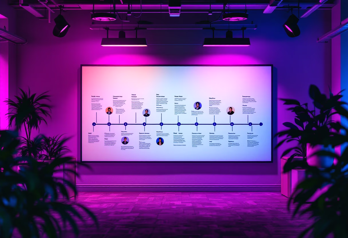 image of company timeline