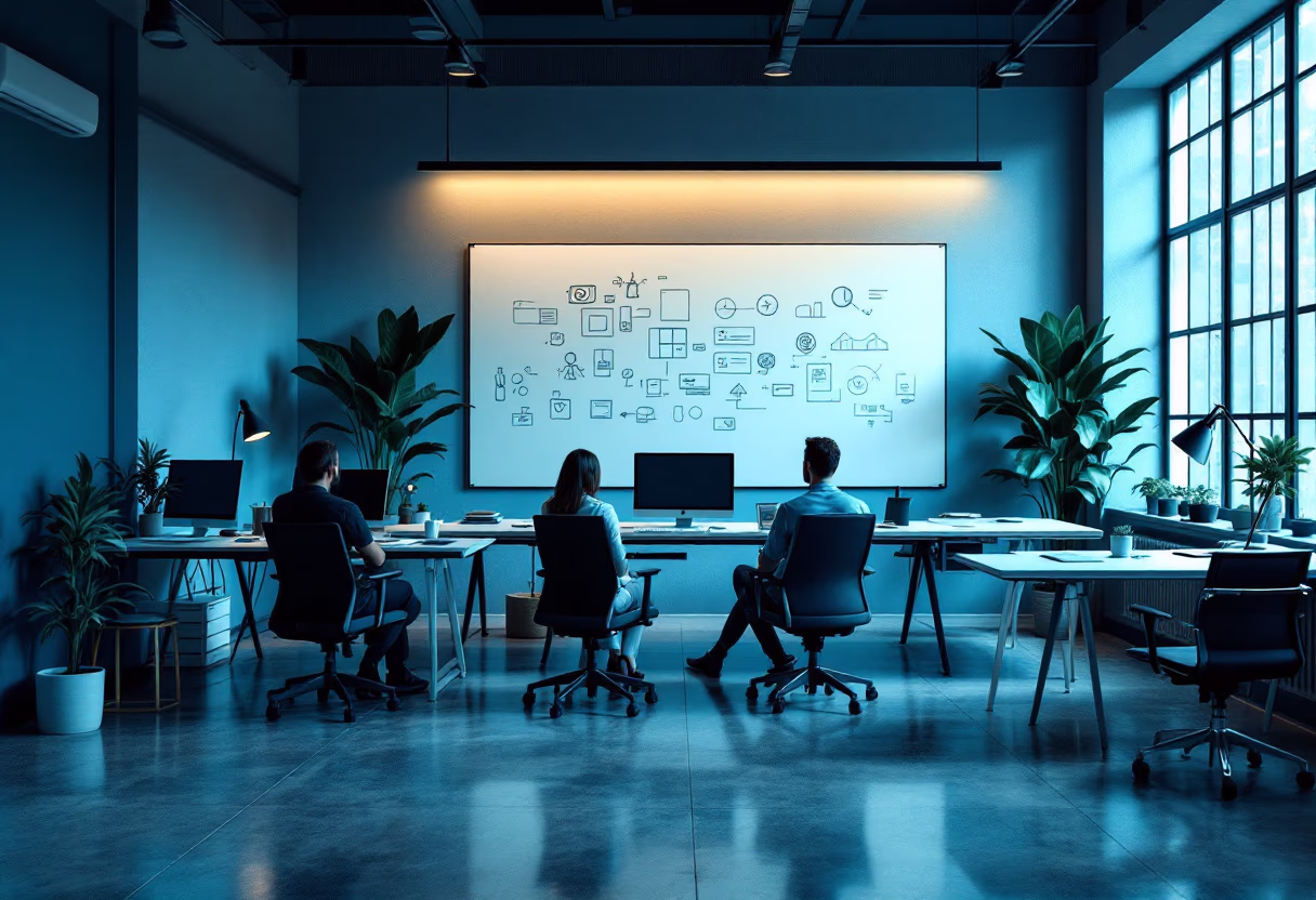 background image of a design studio (for a web design agency)