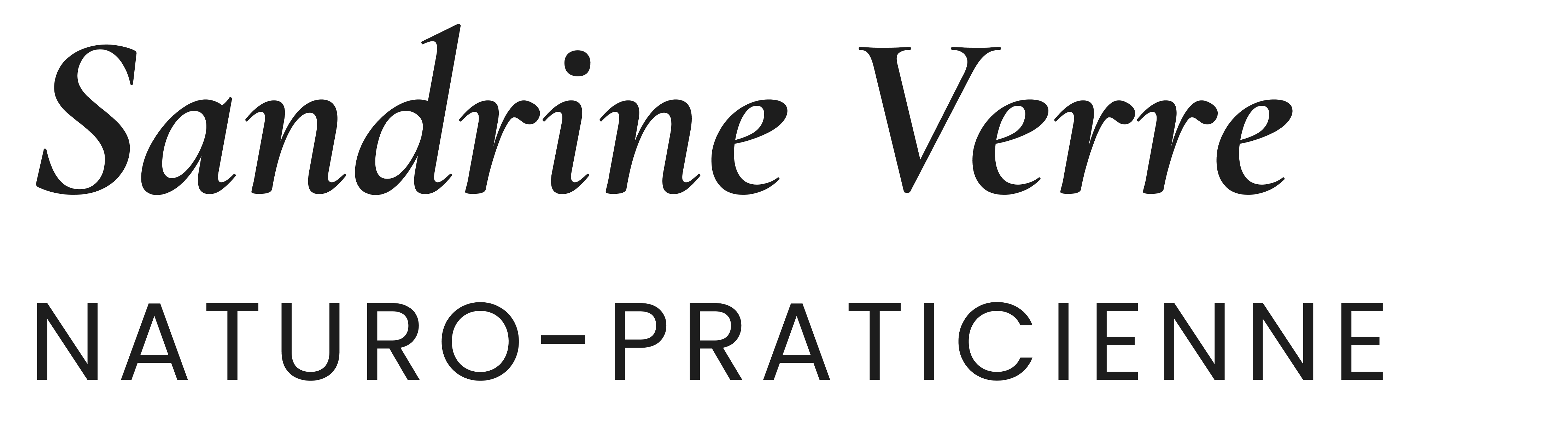 Logo noir de Sandrine Verre, praticienne holistique à Lille