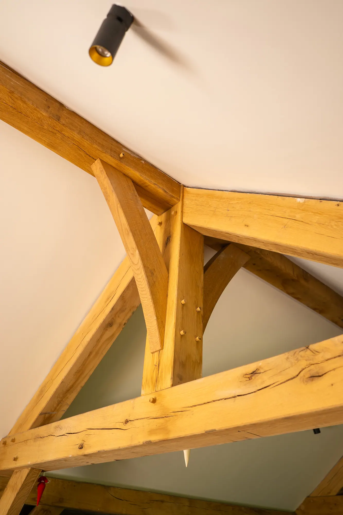 Oak frame extension at Llangattock