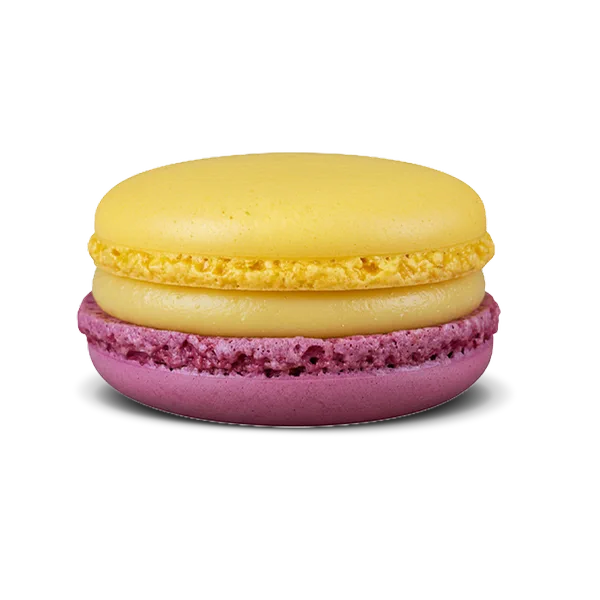 Macaron kalamansi cœur fruits rouges Maison Derollier