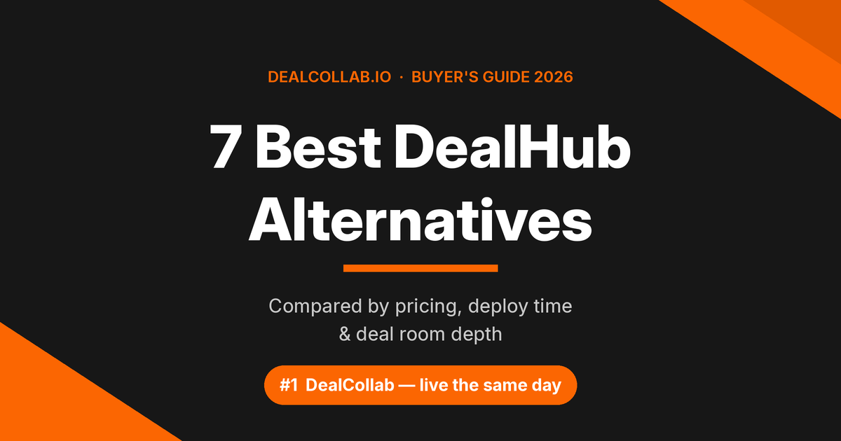 Best DealHub alternatives for deal rooms and proposals compared 2026