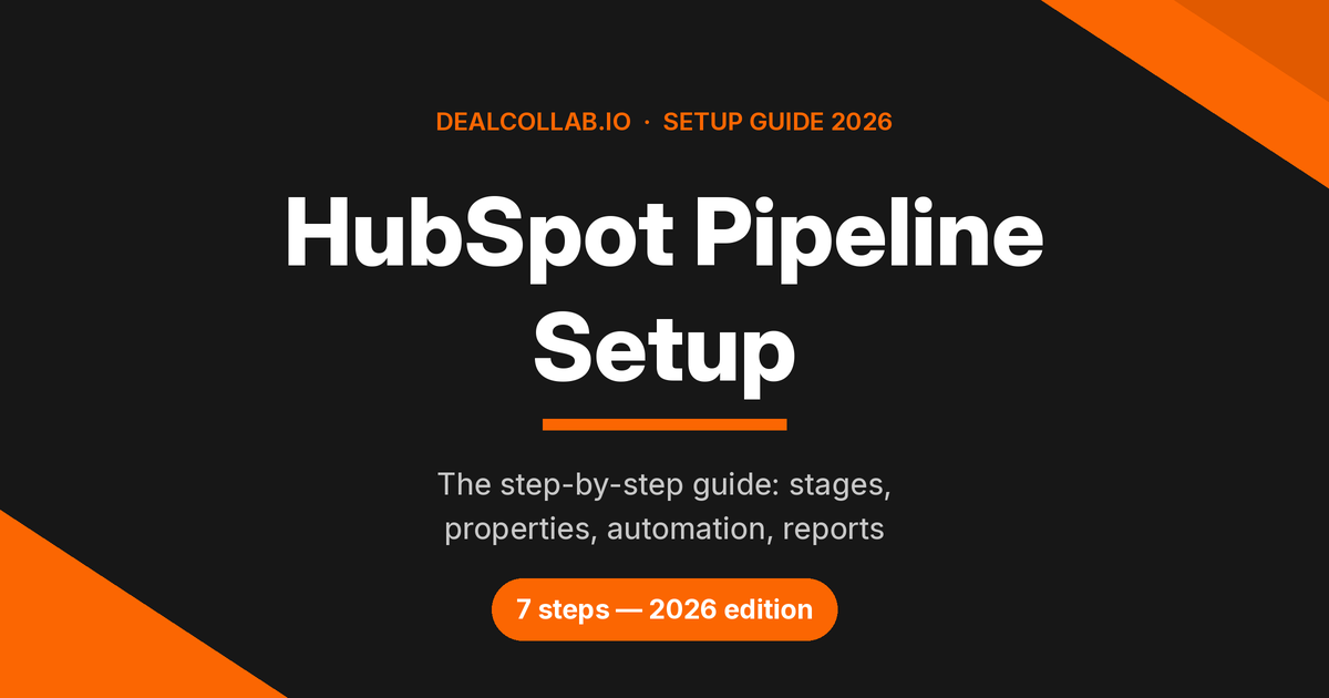 HubSpot sales pipeline setup step by step guide 2026