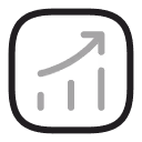 Growth chart icon
