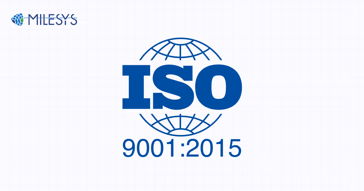 visuel certification ISO 9001 MILESYS