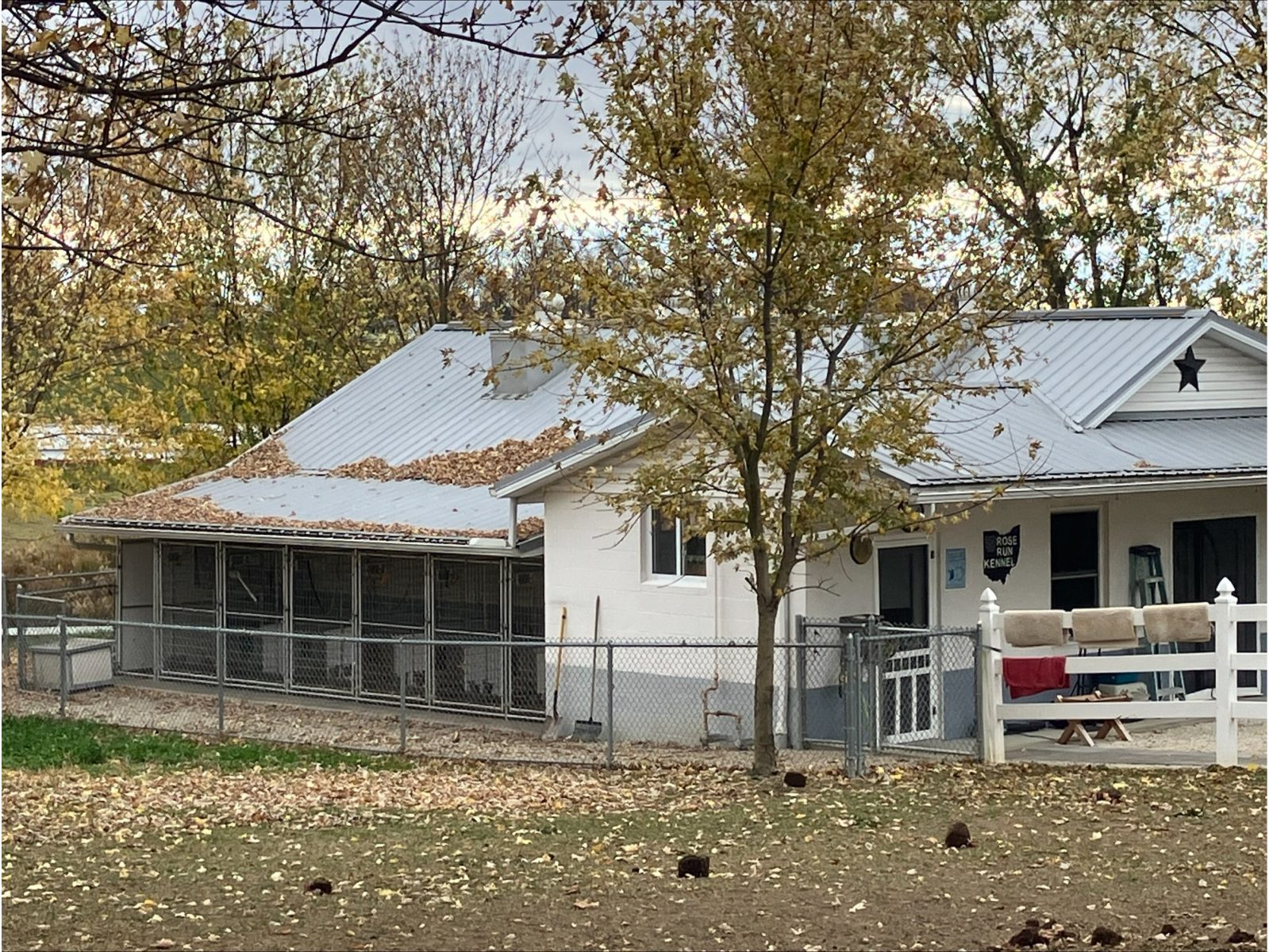 Kennel photograph taken at the Ohio inspection of Miriam Miller – Rose Run Kennel on November 1, 2024, page 2 of the inspection report