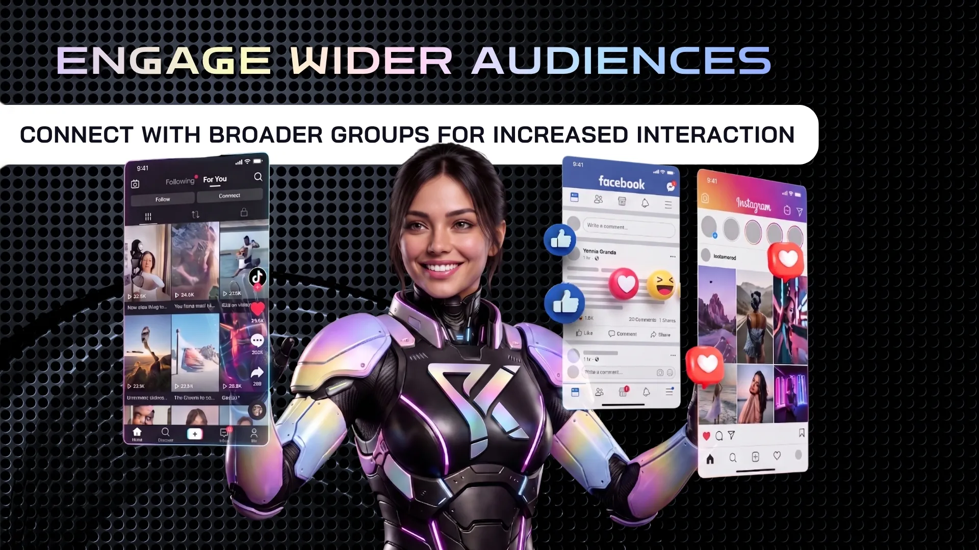 Social media advertising service