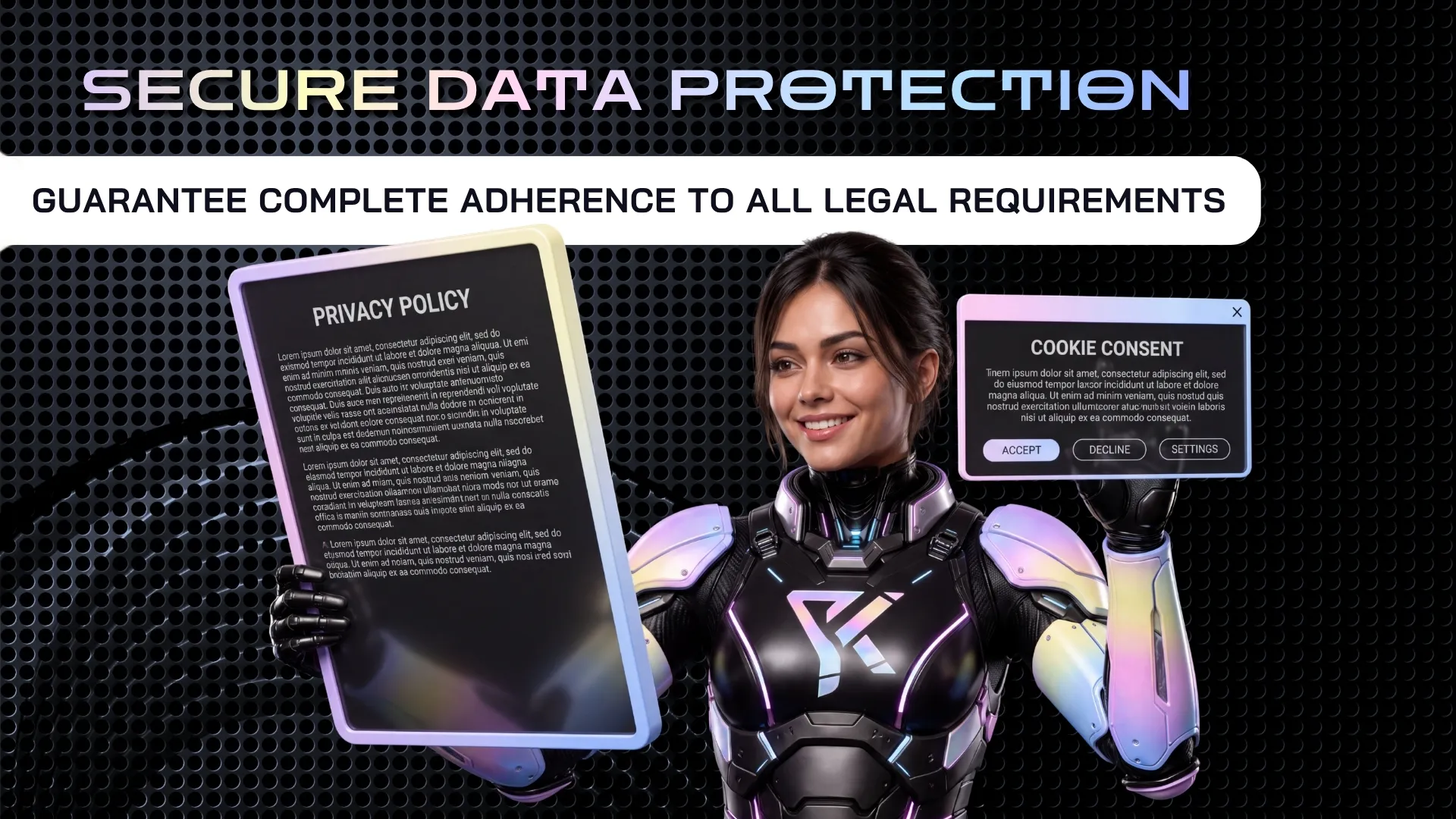 Web accessibility and data protection service