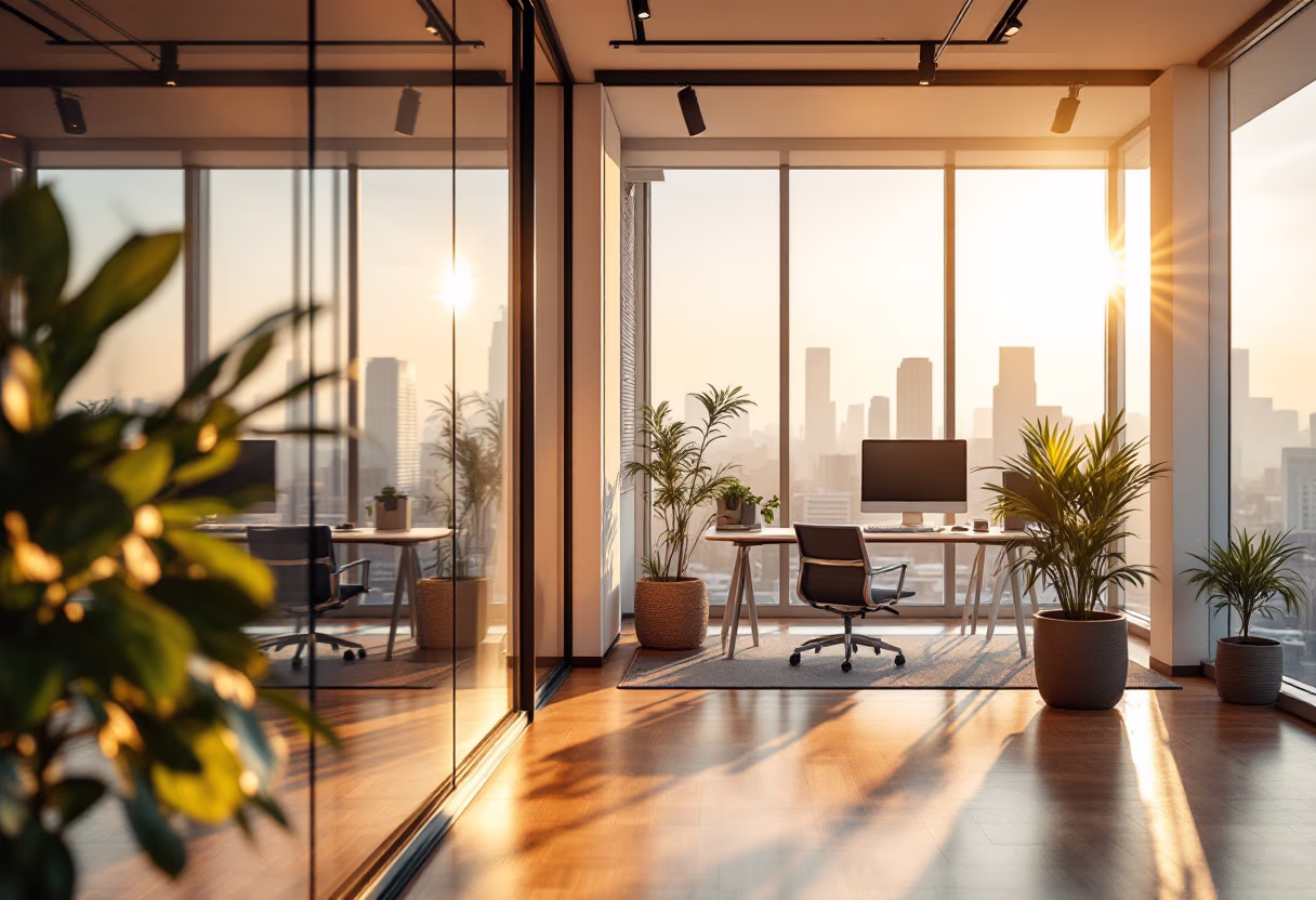 [background image] image of urban office environment (for a security company)