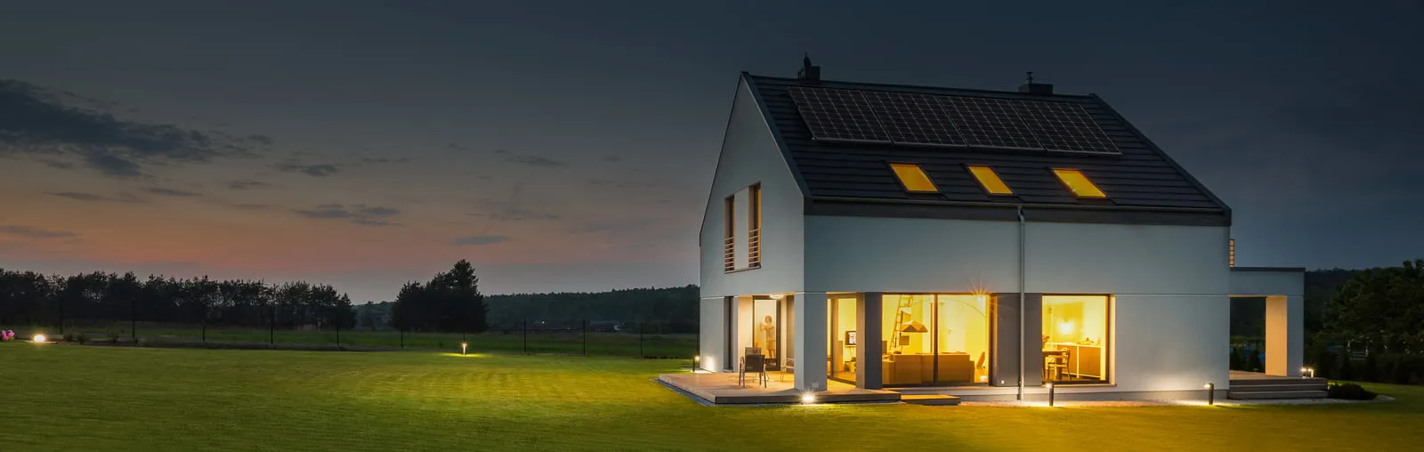 Solar panels instaled in a house in NZ