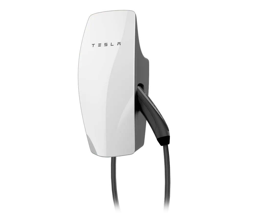 Tesla wall connector close up