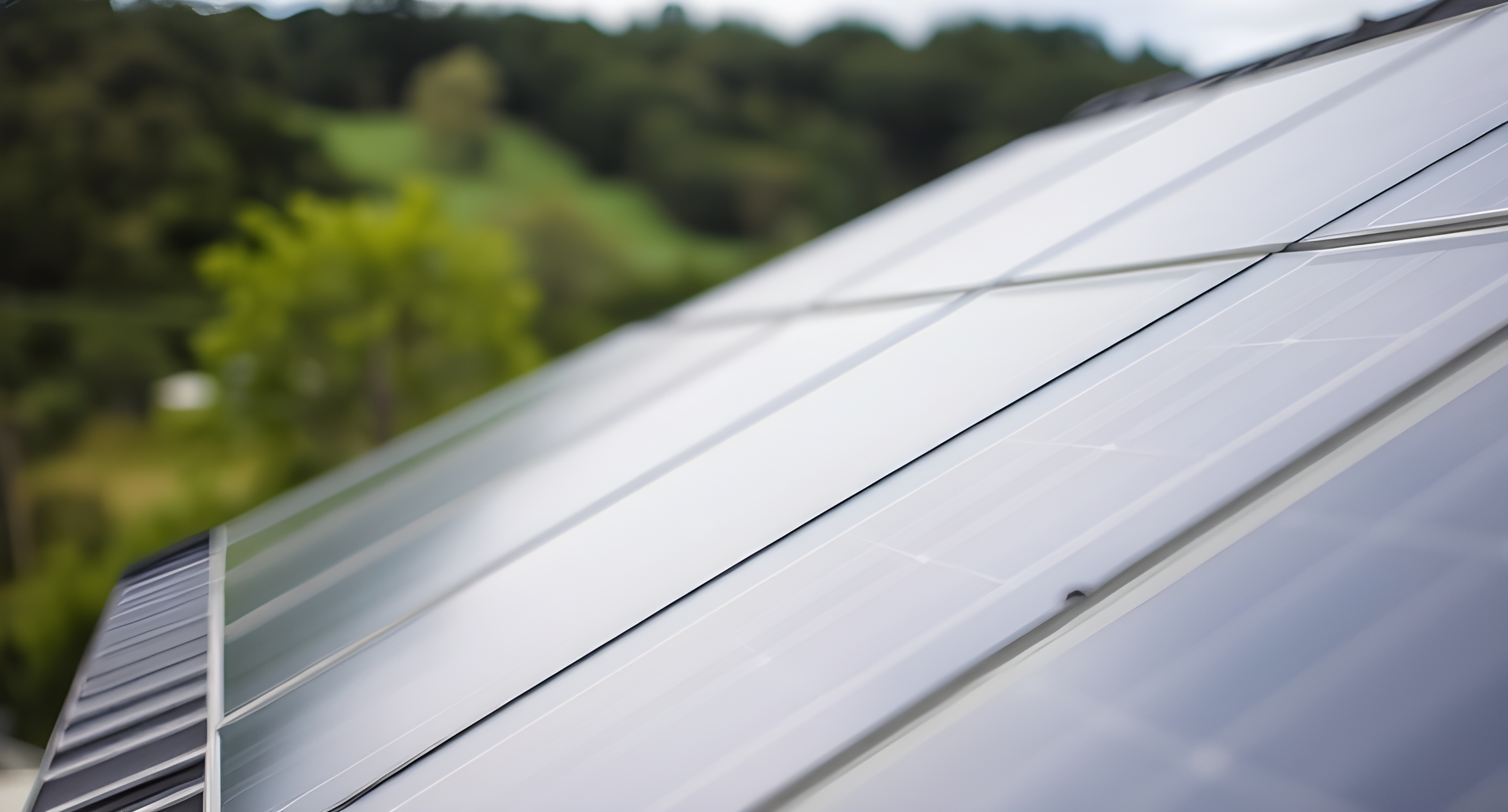 Solar panels on a roof