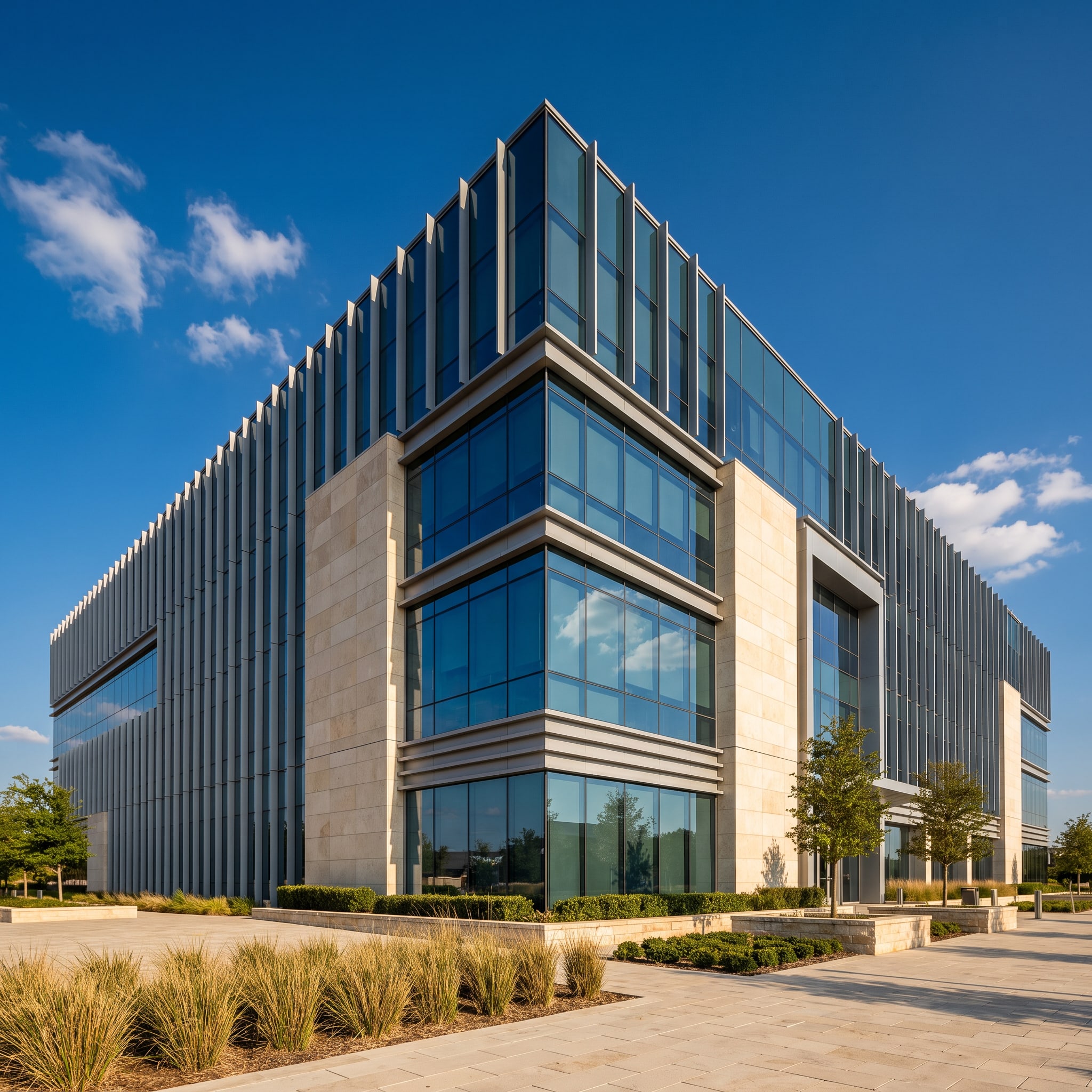 Modern Class-A commercial office building
