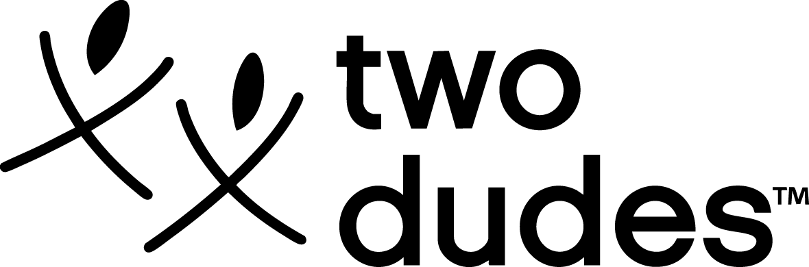 Two Dudes logo.
