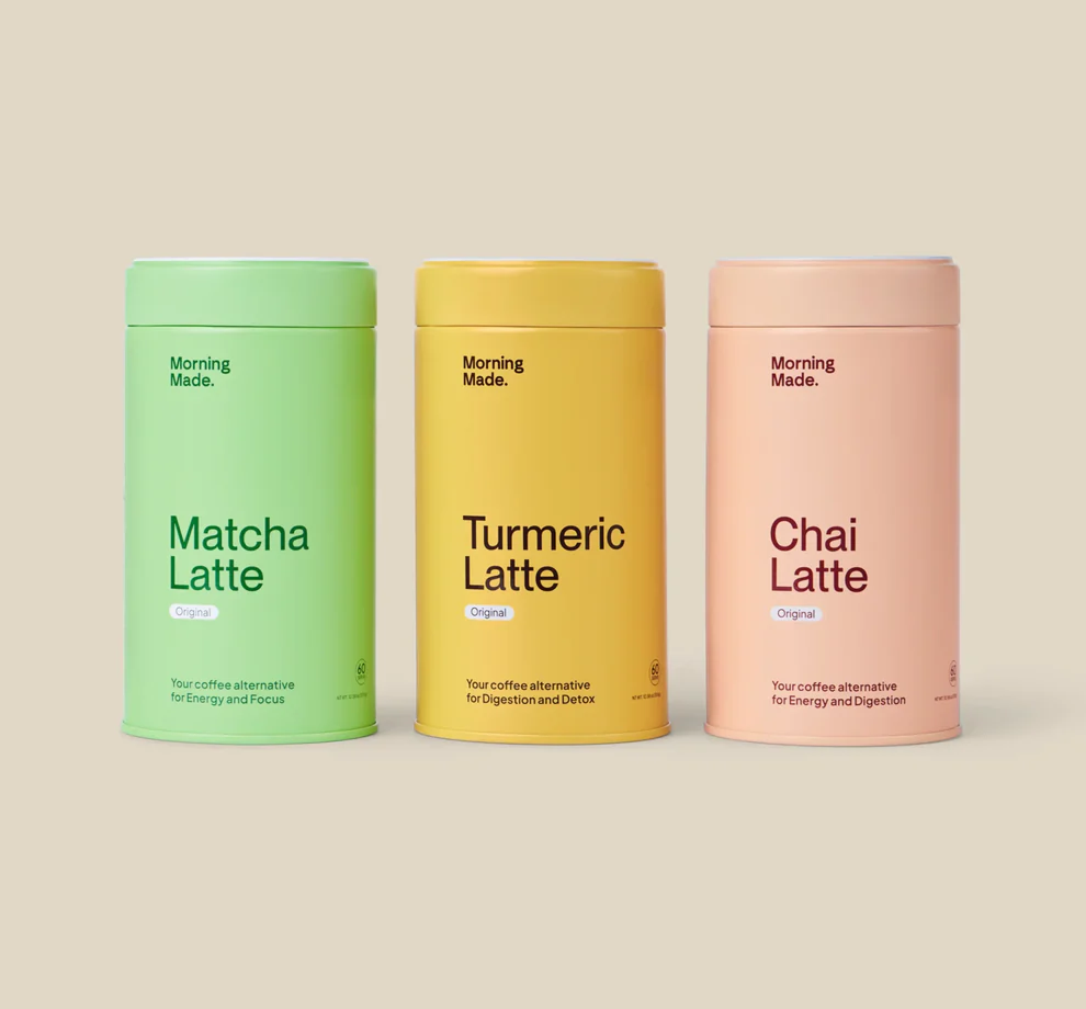 Morning Made Product Tins.