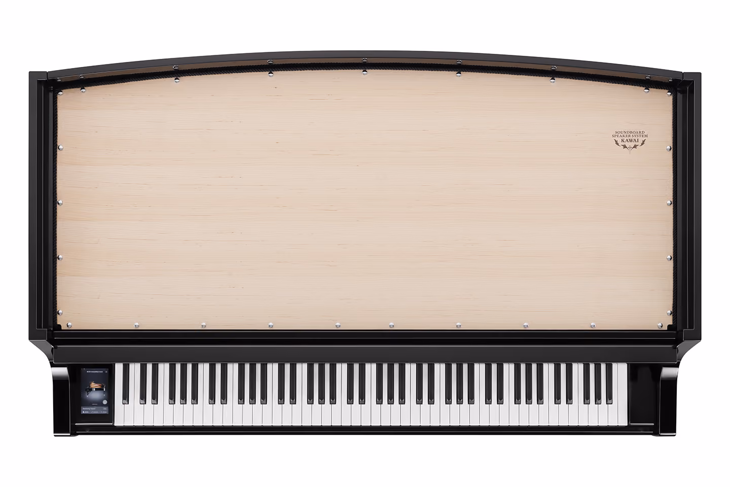 Top view of Kawai NV12 hybrid piano.