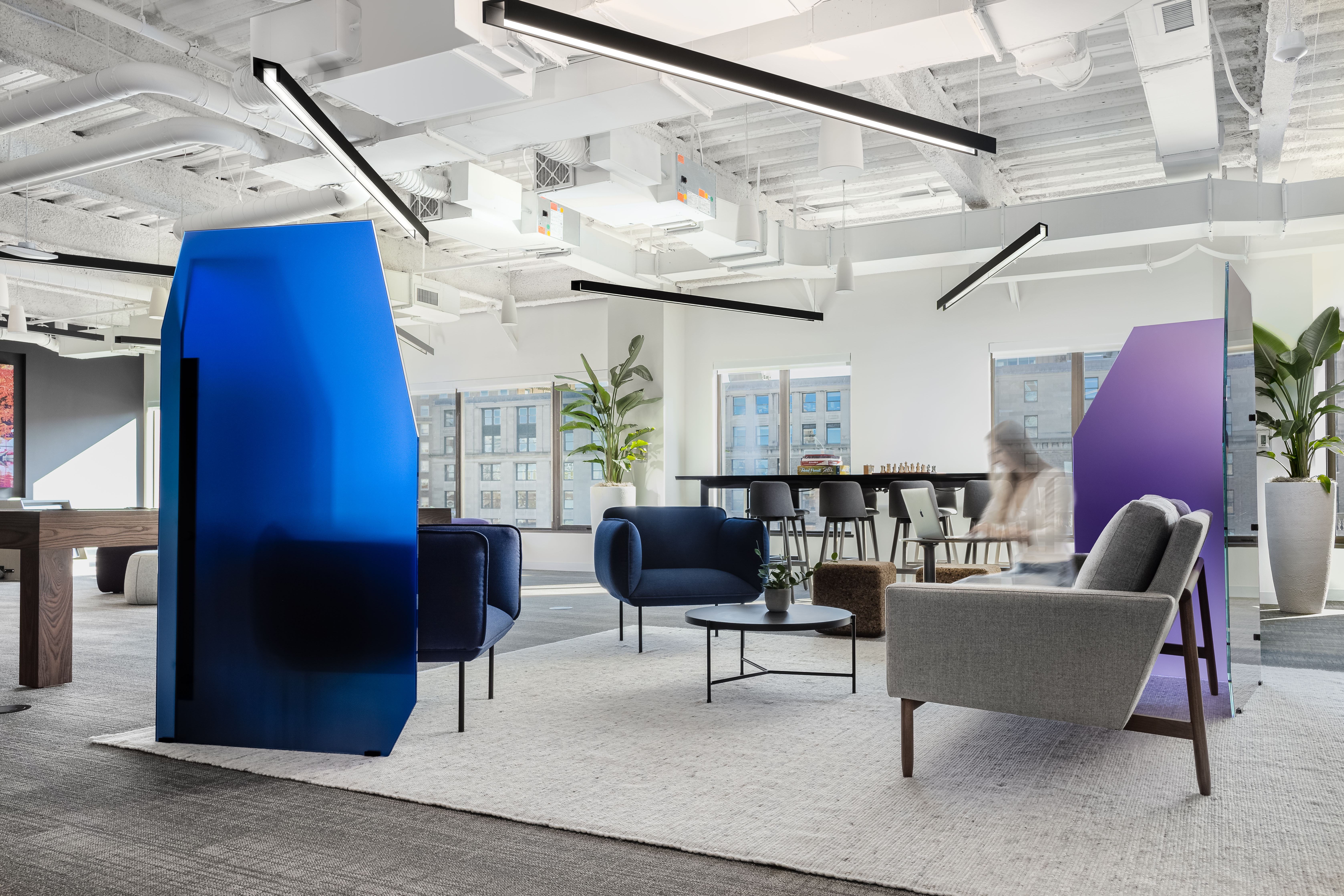 Algorand HQ — lounge and collaborative area