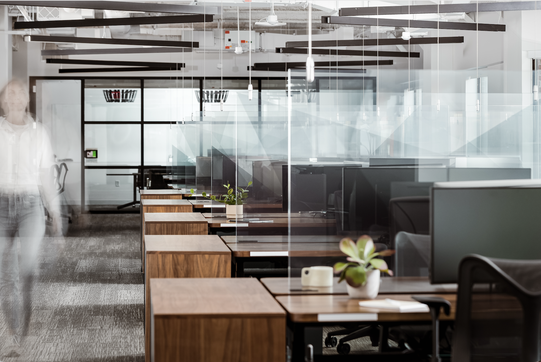 Area two, glass dividers