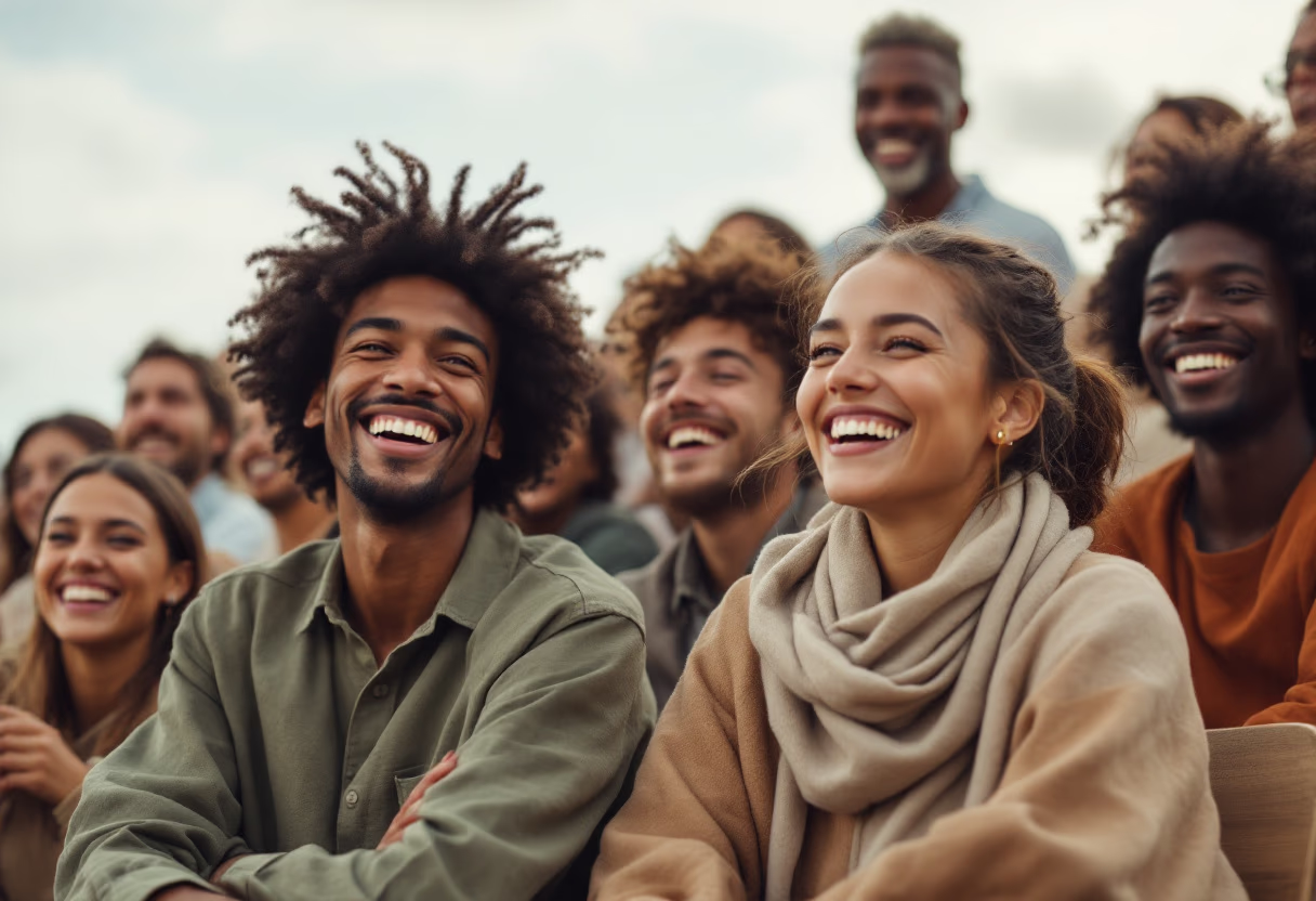 image of audience enjoying entertainment