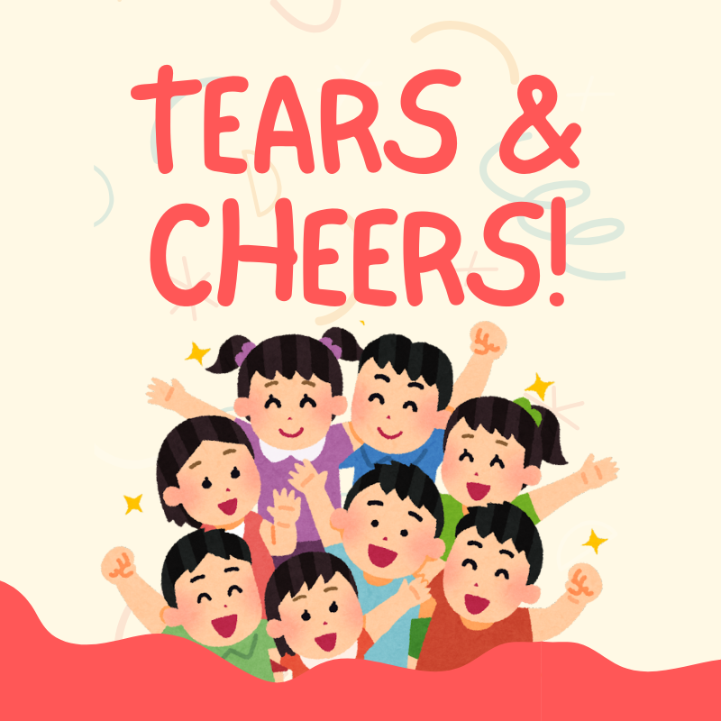 Pre-K and Kinder Tears and Cheers
