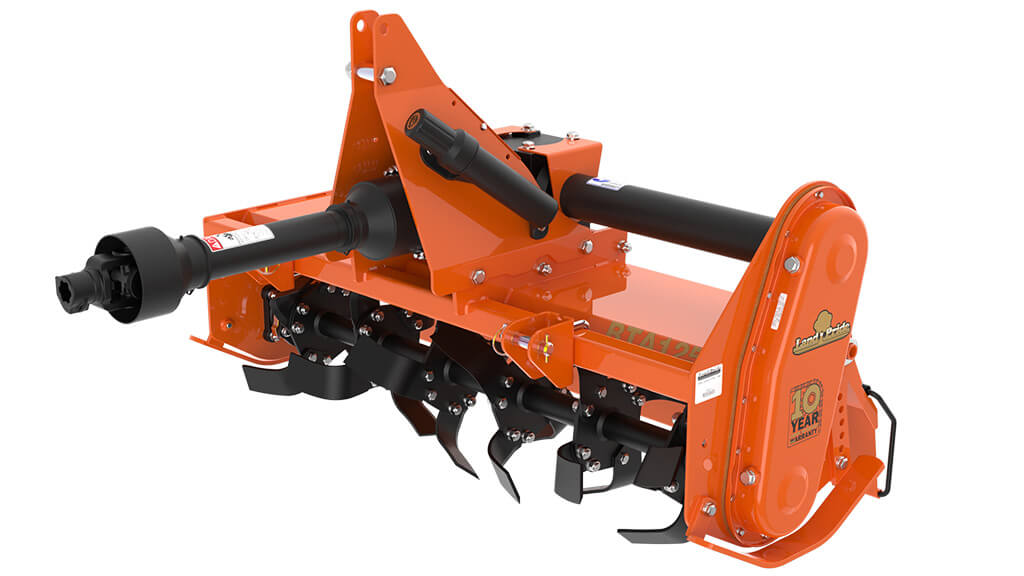 Detail highlighting Four tines on Rotary Tillers RTR12 Series.