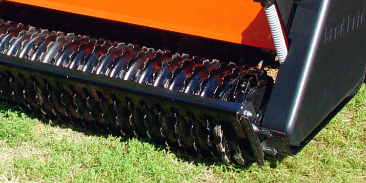 Detail highlighting Optional Rear Packer Roller on All-purpose Seeders APS15 Series.