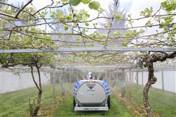 Detail highlighting Low Profile & Compact on Fantini Trailed Sprayers.