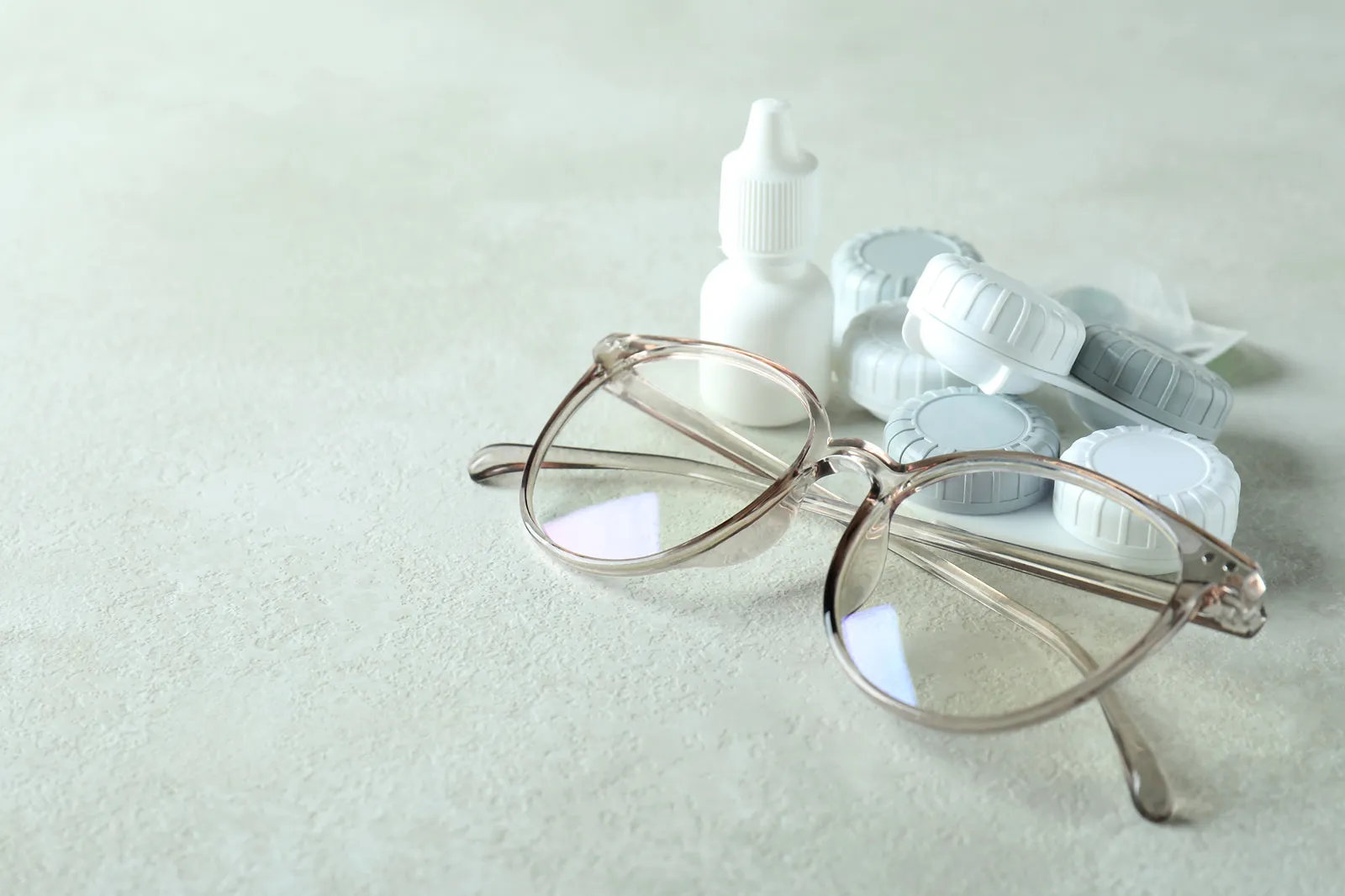 Contact lens aftercare solutions available at Neil Gordon Opticians