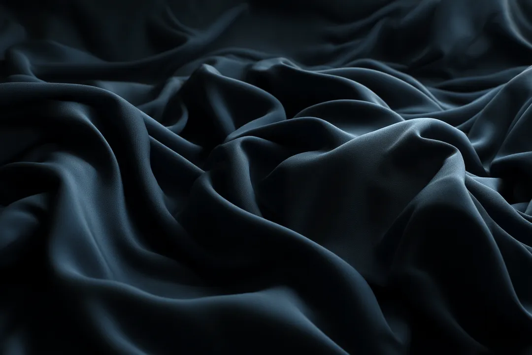 Close-up of recycled dope-dyed coffee yarn fabric — patented circular performance textile — EECOFF Technology